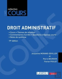 Bertrand.pt - Droit Administratif : Cours - Thèmes De Réflexion - Commentaires D'Arrêts - Questions À Réponse Courte - Notes De Synthèse (19e Édition)