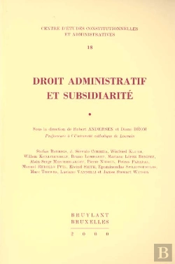 Bertrand.pt - Droit Administratif Et Subsidiarite