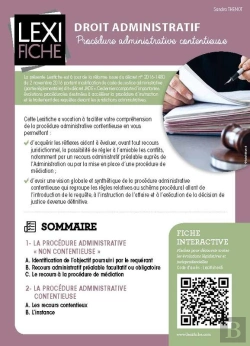 Bertrand.pt - Droit Administratif - La Procédure Contentieuse Administrative