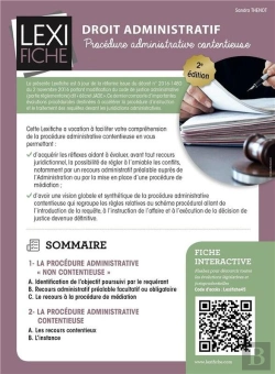 Bertrand.pt - Droit Administratif : Procédure Administrative Contentieuse