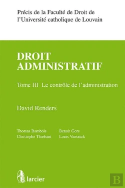 Bertrand.pt - Droit Administratif T.3 - Le Controle De L'Administartion