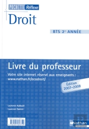 Droit ; Bts 2e Année ; Livre Du Professeur (Édition 2007)