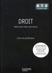 Droit ; Bts 2ème Année ; Livre Du Professeur (Édition 2010)