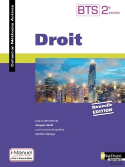 Bertrand.pt - Droit Bts 2eme Annee (Methodes Actives) Livre + Licence Eleve 2017