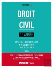 Droit Civil 1re Annee, 4eme Edition - Introduction Generale Au Droit - Droit Des Personnes - Droit D