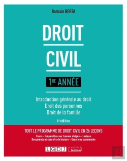 Bertrand.pt - Droit Civil 1re Annee, 4eme Edition - Introduction Generale Au Droit - Droit Des Personnes - Droit D