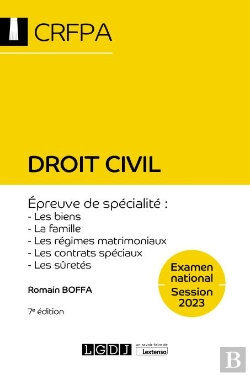 Bertrand.pt - Droit Civil - Crfpa - Examen National Session 2023, 7eme Edition - Epreuve De Specialite : Les Biens