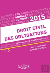 Droit Civil Des Obligations 2015 ; Annales