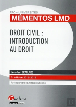 Bertrand.pt - Droit Civil : Introduction Au Droit 2015-2016