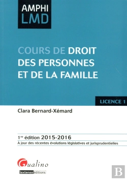 Bertrand.pt - Droit Civil - Les Personnes - La Famille 2015-2016
