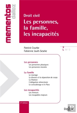 Bertrand.pt - Droit Civil. Les Personnes, La Famille, Les Incapacites - 8e Edition