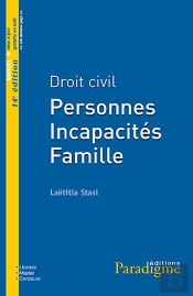 Droit Civil ; Personnes, Incapacités, Famille
