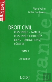 Droit Civil T.1 (31e Édition)