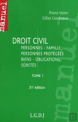 Bertrand.pt - Droit Civil T.1 (31e Édition)