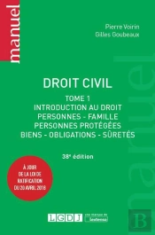 Droit Civil T.1 ; Introduction Au Droit