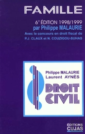 Droit Civil T.3 ; La Famille ; 6e Edition