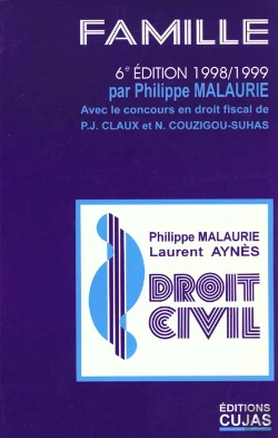 Bertrand.pt - Droit Civil T.3 ; La Famille ; 6e Edition