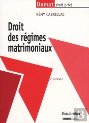 Droit Civil.Les Regimes Matrimoniaux,7eme Edition