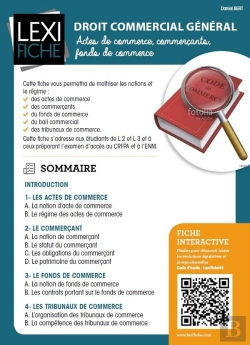 Bertrand.pt - Droit Commercial General - Actes De Commerce, Fonds De Commerce