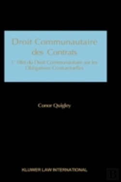 Bertrand.pt - Droit Communautaire Des Contrats
