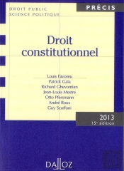 Droit Constitutionnel 2013 - 15e Edition