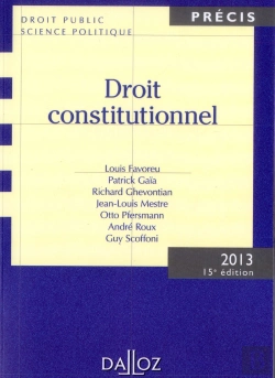 Bertrand.pt - Droit Constitutionnel 2013 - 15e Edition