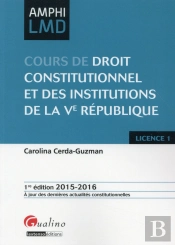 Droit Constitutionnel Et Institutions De La Ve Republique 2015-2016