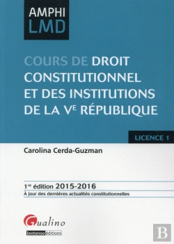 Bertrand.pt - Droit Constitutionnel Et Institutions De La Ve Republique 2015-2016