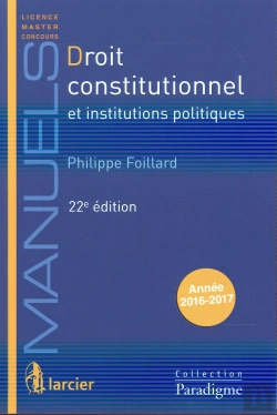 Bertrand.pt - Droit Constitutionnel Et Institutions Politiques, 22eme Ed.