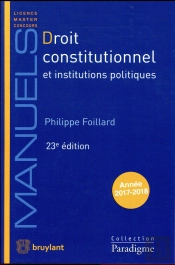 Droit Constitutionnel Et Institutions Politiques 23eme Edition