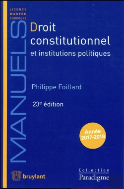 Bertrand.pt - Droit Constitutionnel Et Institutions Politiques 23eme Edition