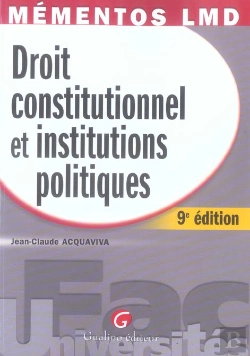 Bertrand.pt - Droit Constitutionnel Et Institutions Politiques