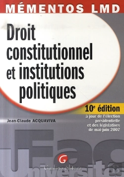 Bertrand.pt - Droit Constitutionnel Et Institutions Politiques