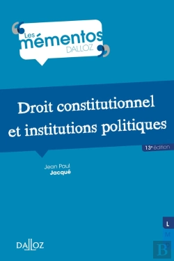 Bertrand.pt - Droit Constitutionnel Et Institutions Politiques