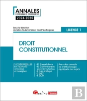 Droit Constitutionnel - L1 : 3 Copies Réelles D'Étudiants Annotées Et Corrigées-11 Dissertations-10 Commentaires-8 Cas Pratiques-5 Qrc-1 Qcm. Des Conseils De Méthodologie Appliquées Aux Sujets (8e Édi