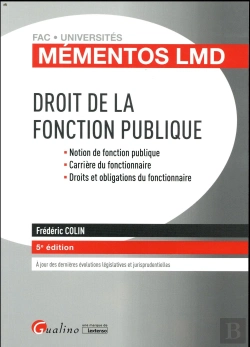 Bertrand.pt - Droit De La Fonction Publique 5eme Edition
