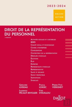 Bertrand.pt - Droit De La Représentation Du Personnel (Édition 2023/2024)
