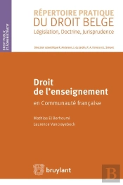 Droit De L'Enseignement En Communauté Française