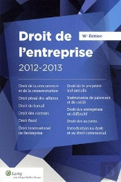 Droit De L'Entreprise 2012 2013 17 E Edition