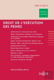 Droit De L'Exécution Des Peines ; Édition 2010-2011