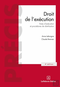 Bertrand.pt - Droit De L'Exécution : Voies D'Exécution Et Procédures De Distribution (4e Édition)