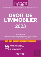 Droit De L'Immobilier (Édition 2023)