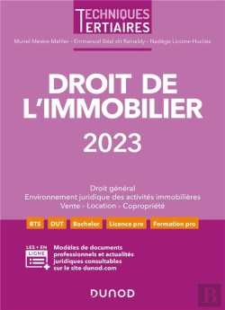 Bertrand.pt - Droit De L'Immobilier (Édition 2023)