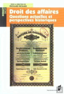 Bertrand.pt - Droit Des Affaires : Questions Actuelles Et Perspectives Historiques