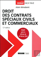 Droit Des Contrats Speciaux Civils Et Commerciaux 12eme Edition