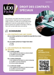 Droit Des Contrats Spéciaux