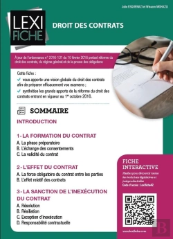 Bertrand.pt - Droit Des Contrats