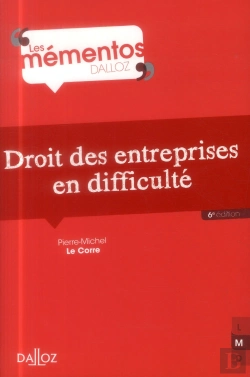 Bertrand.pt - Droit Des Entreprises En Difficulte - 6<Sup>E</Sup> Edition