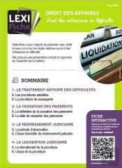 Droit Des Entreprises En Difficulté