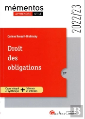 Droit Des Obligations, 19eme Edition - Un Cours Complet Et Presentant Les Regles Applicables En 2022